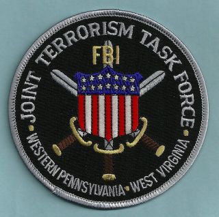 Fbi Pennsylvania - West Virginia Jttf Joint Terrorism Task Force Shoulder Patch