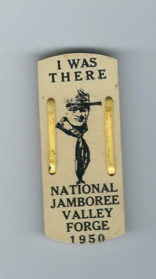 Bsa 1950 National Jamboree Valley Forge Neckerchief Slide