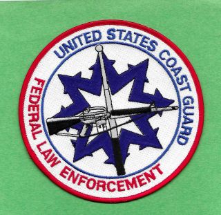 U.  S.  Coast Guard - Federal Law Enforcement - Very Large - Patch