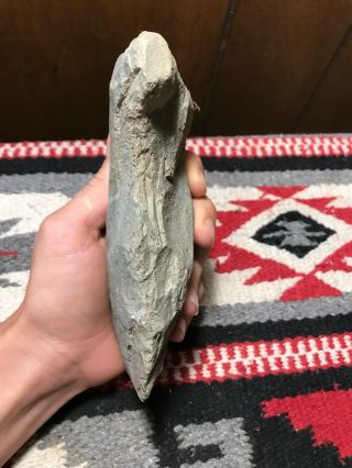 MLC S3515 5 1/2” Full Grooved Stone Axe Artifact Old Relic X Wagle MI OH 3