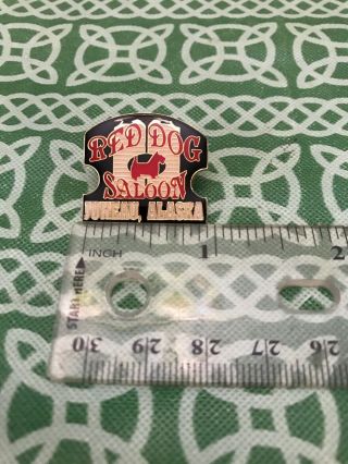 Red Dog Saloon Juneau Alaska Vintage Enamel Lapel Pin