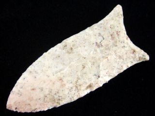 Fine Authentic 3 Inch Georgia Suwannee Point With Indian Arrowheads