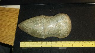 Large Heavy Hard Stone Axe Fully Grooved And Fantastic Patina