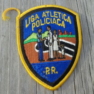 Liga Athletica Policiaca Pr Puerto Rico 4 " Patch