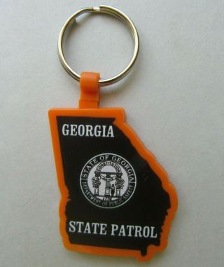 Usa Georgia State Patrol " Report Drunk Drivers " Plastic Keychain
