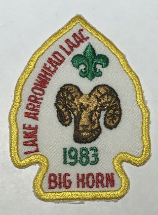 1983 Lake Arrowhead Los Angeles Big Horn Patch Cf5