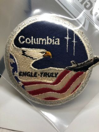Nasa Columbia 1981 Space Shuttle Patch 2nd Mission Sts - 2 Engle Truly 4”