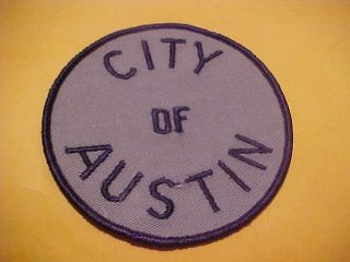 City Of Austin Texas Patch Shoulder Size 4 X4