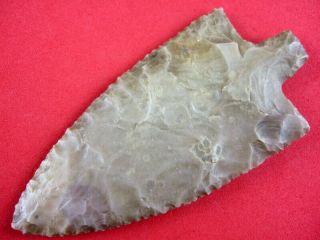 Fine Authentic 3 1/4 Inch South Alabama Marion Point Indian Arrowheads