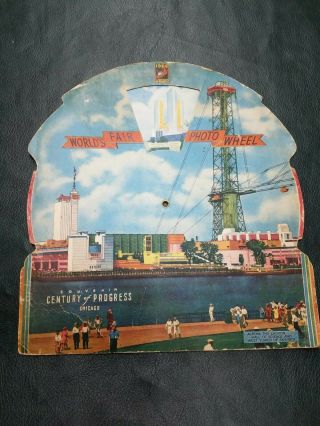 1934 Chicago Century Of Progress Worlds Fair Photo Wheel