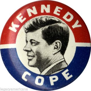 Official 1960 John F.  Kennedy Afl - Cio Labor Union Endorsement Button (5663)