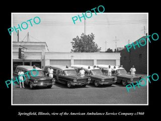 Old 8x6 Historic Photo Of Springfield Illinois The American Ambulance Co 1960