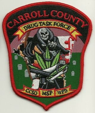 Narcotics Drug Task Force Maryland State Police Caroll County Maryland Md