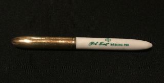 Girl Scout Marking Pen White Green Gold Rare Vintage