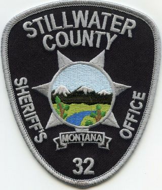 Stillwater County Montana Mt Sheriff Police Patch