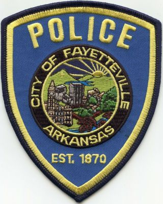 Fayetteville Arkansas Ar Police Patch