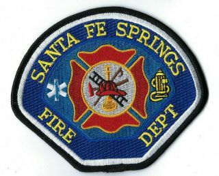 Santa Fe Springs (los Angeles County) Ca California Fire Dept.  Patch -