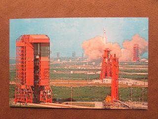 Postcard.  John F.  Kennedy Space Center,  N.  A.  S.  A. ,  Apollo 7,  Folrida