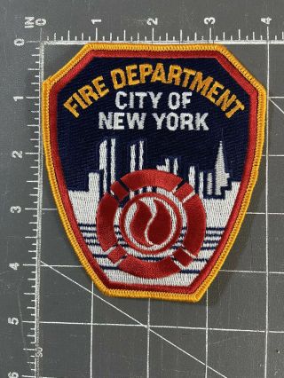 Vintage Fire Department City Of York Patch Fdny Nyc Dept.  911 September 11th