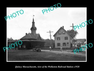 8x6 Historic Photo Of Quincy Massachusetts The Wollaston Railroad Station C1920