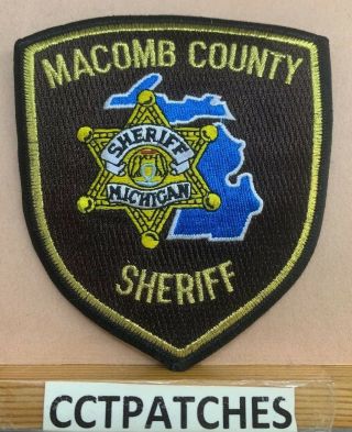 Macomb County,  Michigan Sheriff (gold) (police) Shoulder Patch Mi