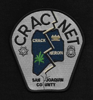 San Joaquin County,  Ca - Cracnet Swat Dea Police Patch