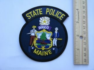 State Police Of Maine - Shoulder Patch - Iron Or Sew - On Patch