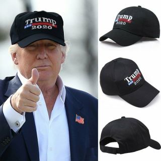 2020 Donald Trump Hat Make America Great Again Republican Black Cap Embroidered