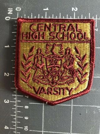 Vintage Central High School Varsity Patch Shield Crest Chs C.  H.  S.  Philadelphia
