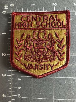 Vintage Central High School Varsity Patch Shield Crest CHS C.  H.  S.  Philadelphia 2