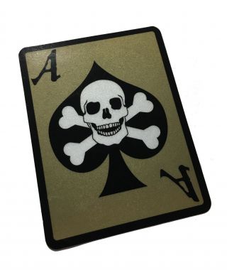 The 3m Reflective (death Dealer) Ace Card Decal / Sticker 4x3 "