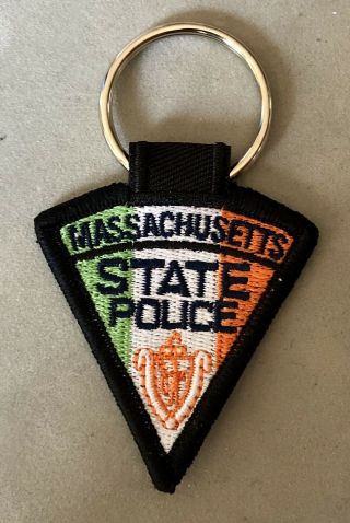 Massachusetts State Police Irish Flag Keychain Ma Mass