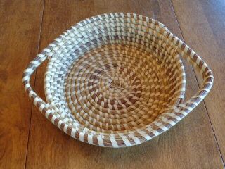 Gullah Sweetgrass Basket With Handles