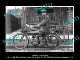 8x6 Historic Photo Of Pottstown Pennsylvania The Flying Merkel Motorcycle C1910