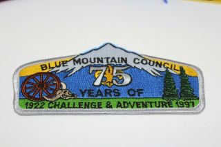 Bsa Boy Scout Council Shoulder Patch Blue Mountain Council