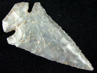 Fine Authentic Kentucky Sonora Chert Dovetail Point With Indian Arrowheads