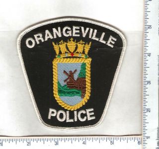 , 1 Vintage Orangeville Police Department Patch.  (ontario)
