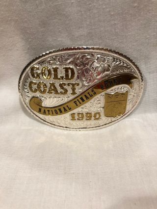 Gist 1990 Gold Coast National Finals Rodeo Belt Buckle Vegas Rare