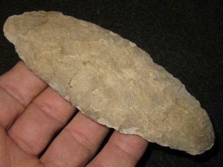 Apc Authentic Arrowheads Indian Artifacts - Large Michigan Bayport Adena Blade