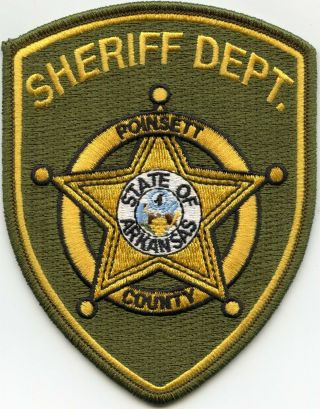 Poinsett County Arkansas Ar Sheriff Police Patch
