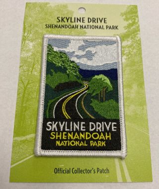 Shenandoah National Park Skyline Drive Iron On Patch 2.  25x3.  5 Inch Virginia