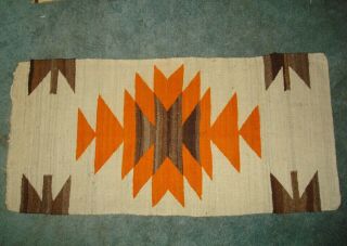 Vintage American Indian Rug Weaving 19 " X 38 "