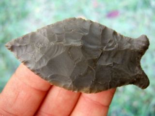 Fine 3 Inch G10 Kentucky Sonora Chert Quad Point With Arrowheads Artifacts