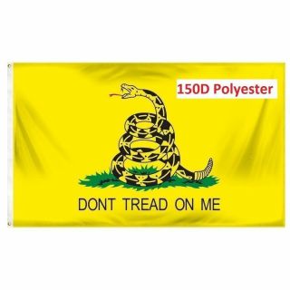 Gadsden Dont Tread On Me Tea Party 3x5 Ft Printed Flag 150d Polyester