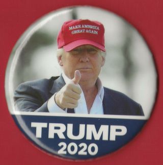 2020 Donald Trump 3 " /official " Red Maga Hat " Presidential Campaign Button (xmas)
