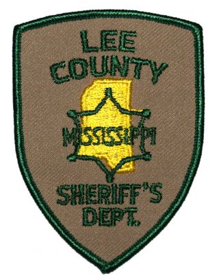 Lee County Mississippi Ms Sheriff Police Patch State Shape Outline Vintage Old 4