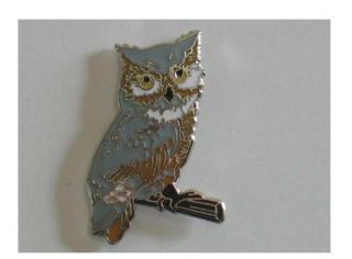 Wood Badge Cloisonne Owl Pin - Woodbadge