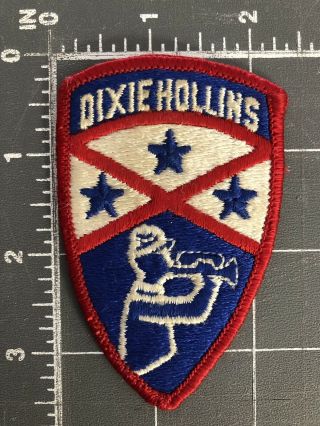 Vintage Dixie M.  Hollins High School Rebels Patch Shield Dhhs St.  Petersburg Fl
