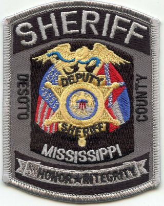 Desoto County Mississippi Ms Deputy Sheriff Police Patch