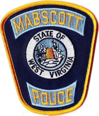 Mabscott Police Patch West Virginia Wv